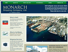 Tablet Screenshot of monarchshipping.com